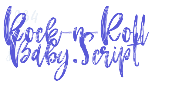 Rock-n-Roll Baby.Script font free