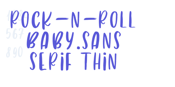 Rock-n-roll Baby.sans serif thin font free