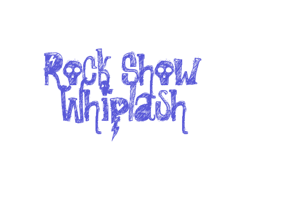 Rock Show Whiplash Font