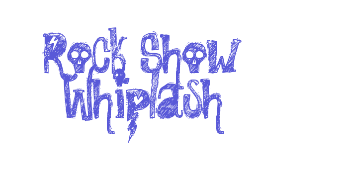 Rock Show Whiplash Font