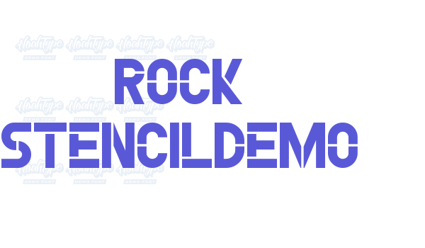 Rock StencilDemo Font