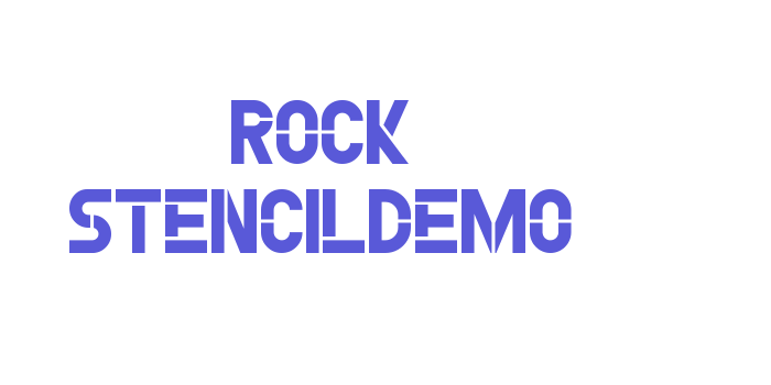 Rock StencilDemo Font Download