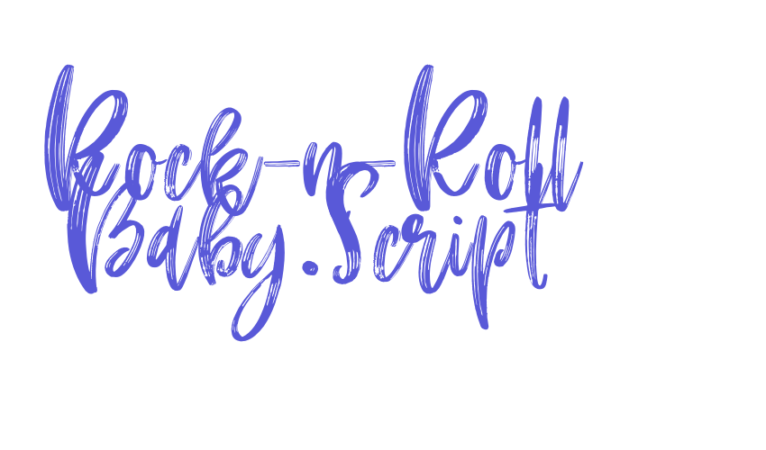 Rock-n-Roll Baby.Script Font Download