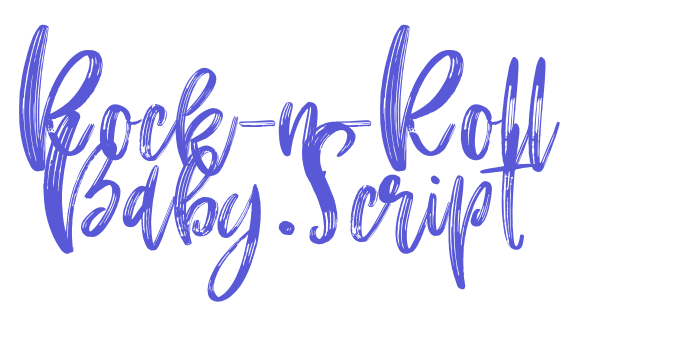 Rock-n-Roll Baby.Script Font Download