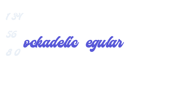 Rockadelic Regular font free