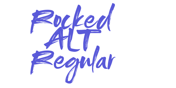 Rocked ALT Regular Font Download