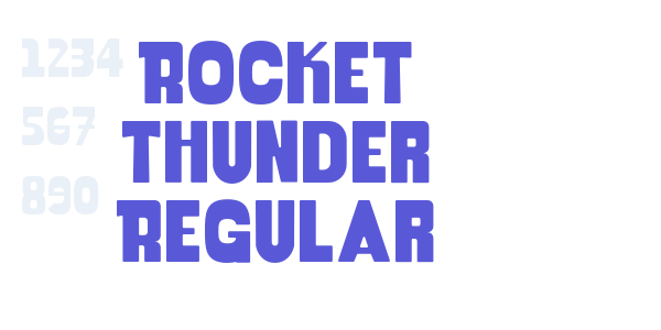 Rocket Thunder Regular font