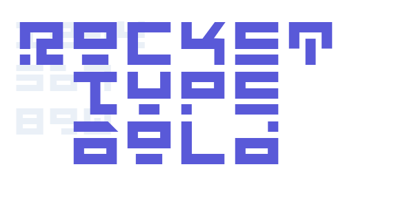 Rocket Type Bold font