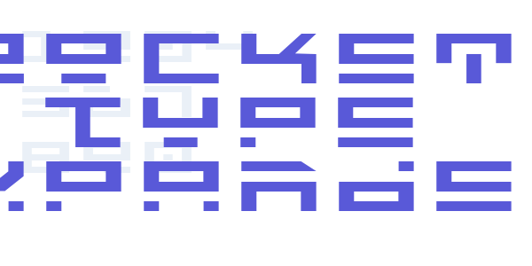 Rocket Type Expanded font