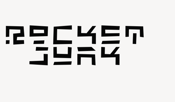 Rocket Junk Font