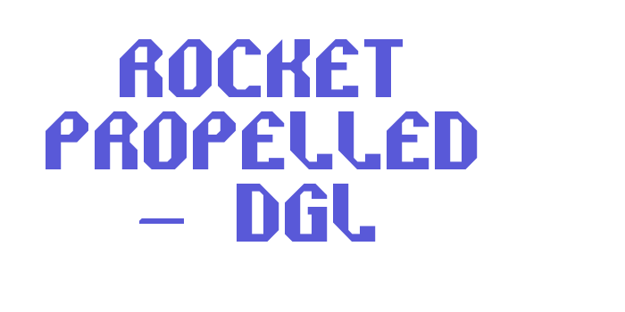 Rocket Propelled – DGL Font Download