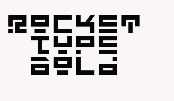 Rocket Type Bold Font