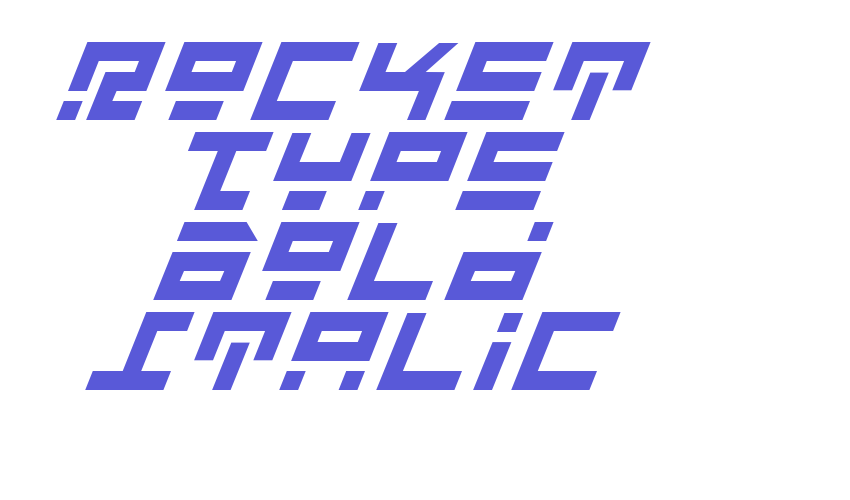 Rocket Type Bold Italic Font Download