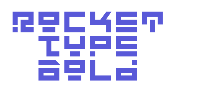 Rocket Type Bold Font Download