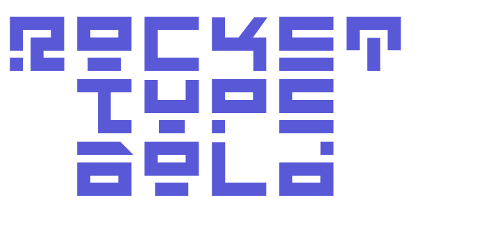 Rocket Type Bold Font