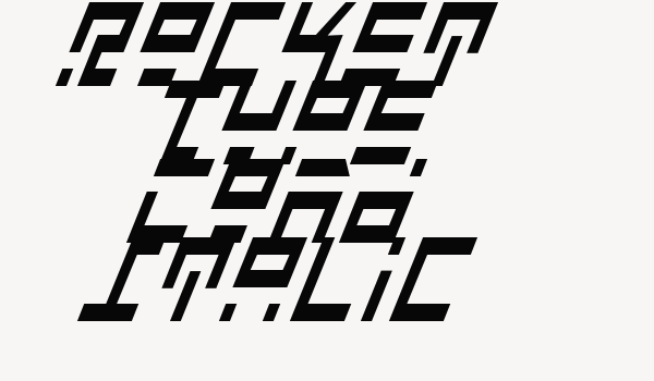 Rocket Type Cond Italic Font