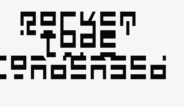 Rocket Type Condensed Font