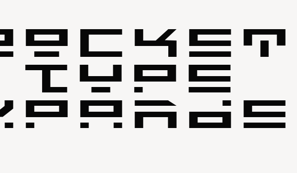 Rocket Type Expanded Font