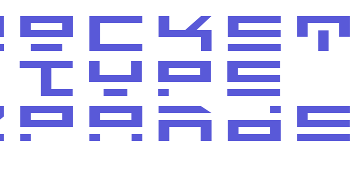 Rocket Type Expanded Font