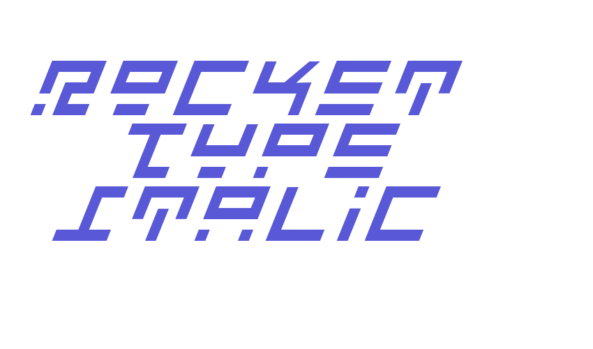 Rocket Type Italic Font Download