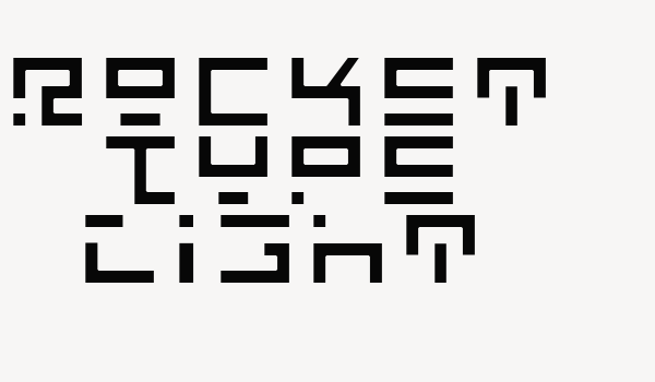 Rocket Type Light Font