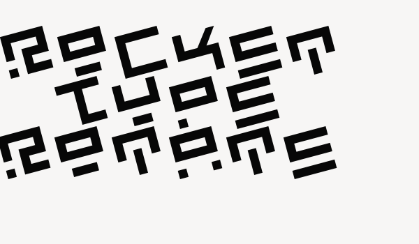 Rocket Type Rotate Font