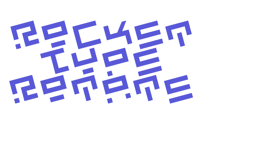 Rocket Type Rotate Font