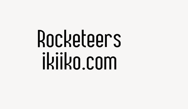 Rocketeers ikiiko.com Font