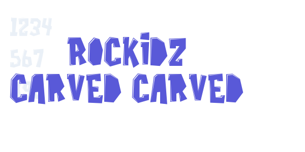 Rockidz Carved Carved font free