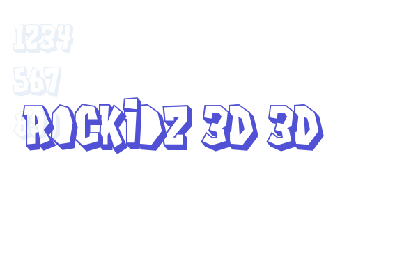 Rockidz 3D 3D Font Download