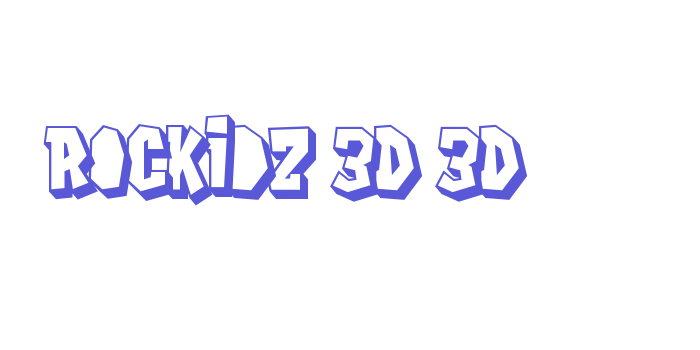 Rockidz 3D 3D Font Download