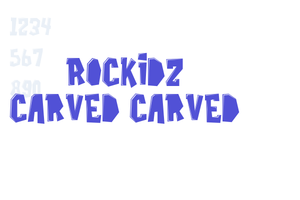 Rockidz Carved Carved Font Download