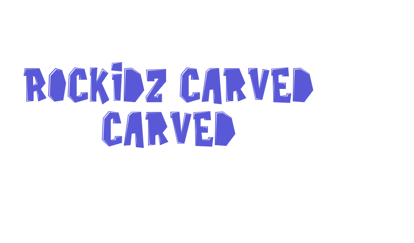 Rockidz Carved Carved Font Download