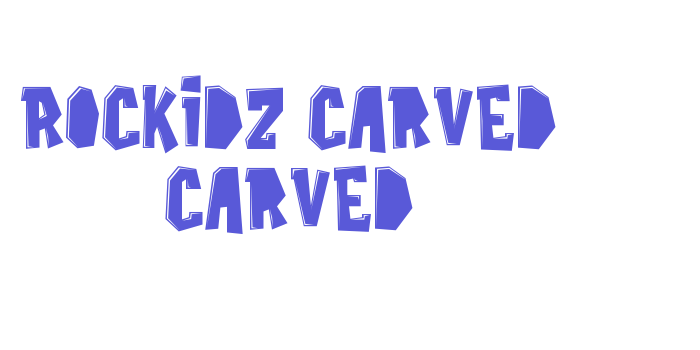 Rockidz Carved Carved Font Download