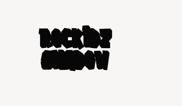 Rockidz Shadow Font