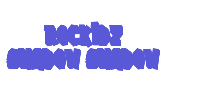 Rockidz Shadow Shadow Font Download