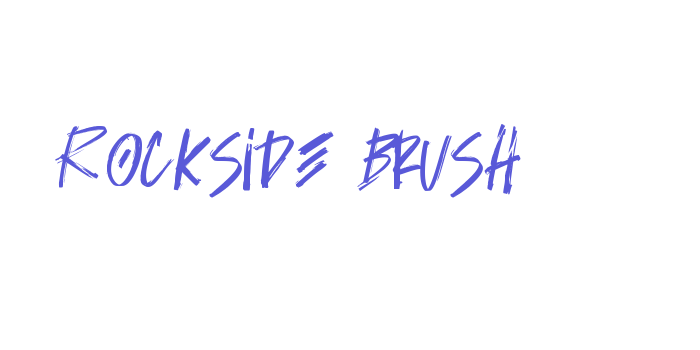 Rockside Brush Font Download