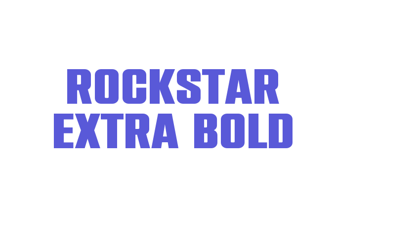 Rockstar Extra Bold Font Download