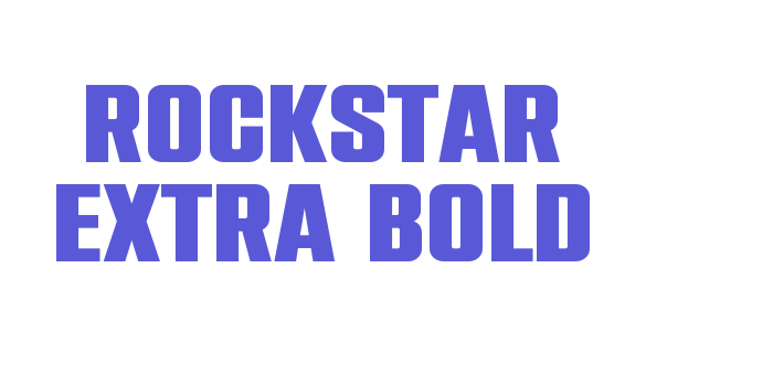 Rockstar Extra Bold Font