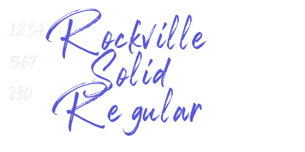 Rockville Solid Regular font free