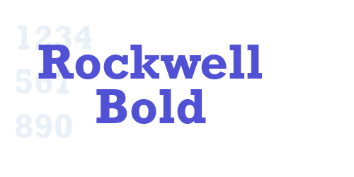Rockwell Bold