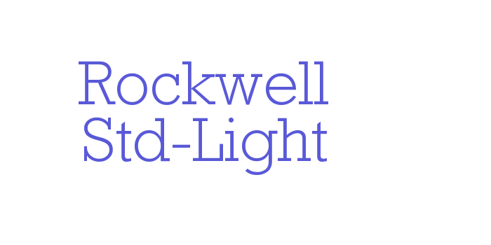 Rockwell Std-Light Font Download