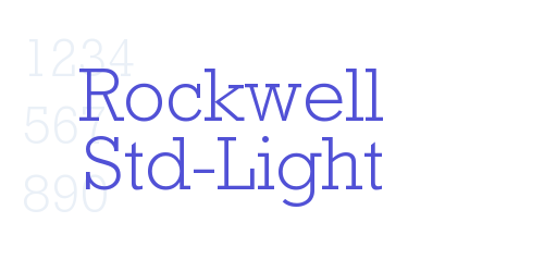 Rockwell Std-Light-font-download