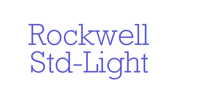 Rockwell Std-Light Font