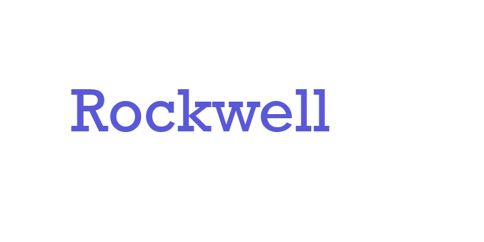 Rockwell Font Download