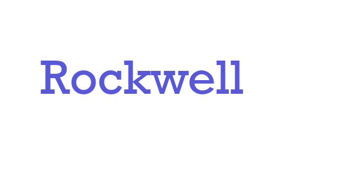 Rockwell Font