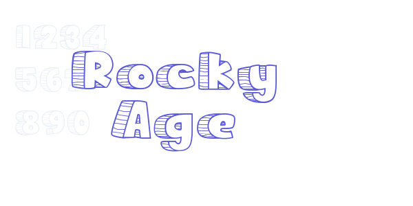 Rocky Age font