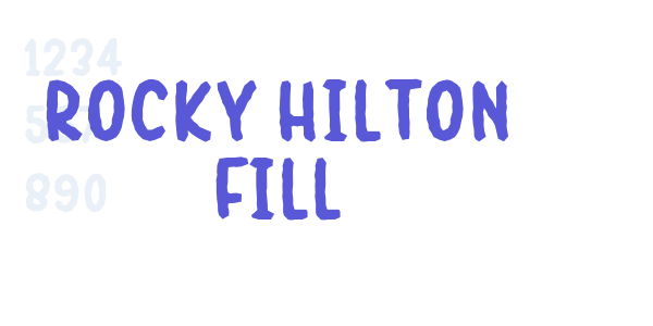 Rocky Hilton Fill font free