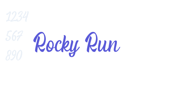 Rocky Run font