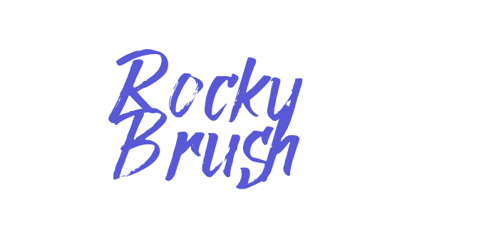 Rocky Brush Font Download